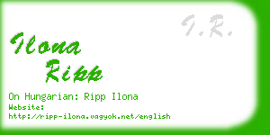 ilona ripp business card